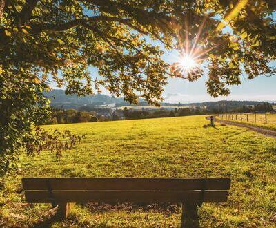 Blick �ber Niedergebisbach in der N�he des Wasserbeh�lters